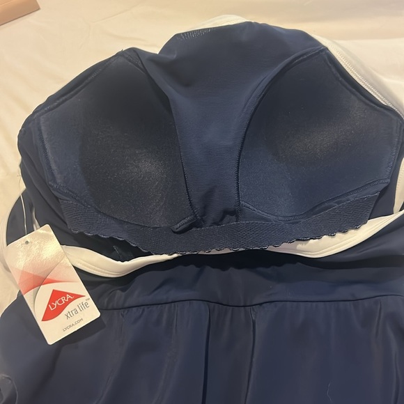 Lands End Women's Tugless High Neck Swim Dress Swimsuit NWT - Picture 12 of 13